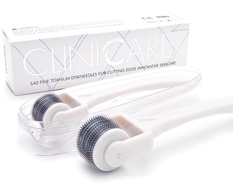 CliniCare Derma Roller Face 0,5 mm voor gezicht, hals en decolleté