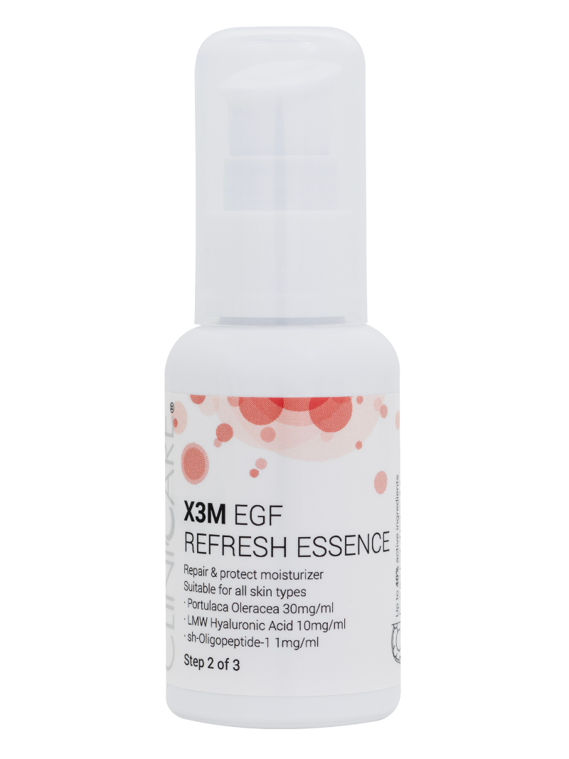 CliniCare X3M EGF Refresh Essence 50 ml met verpakking